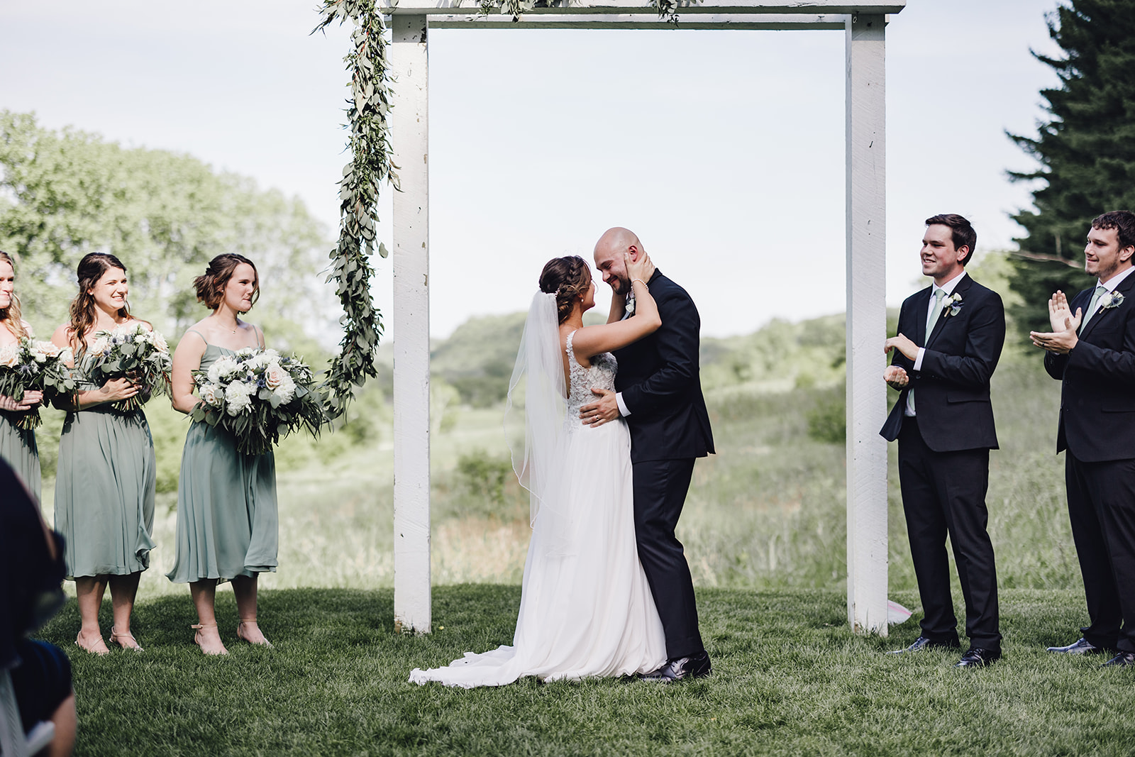 Outdoor wedding at our gorgeous Red Wing, MN Wedding Venue