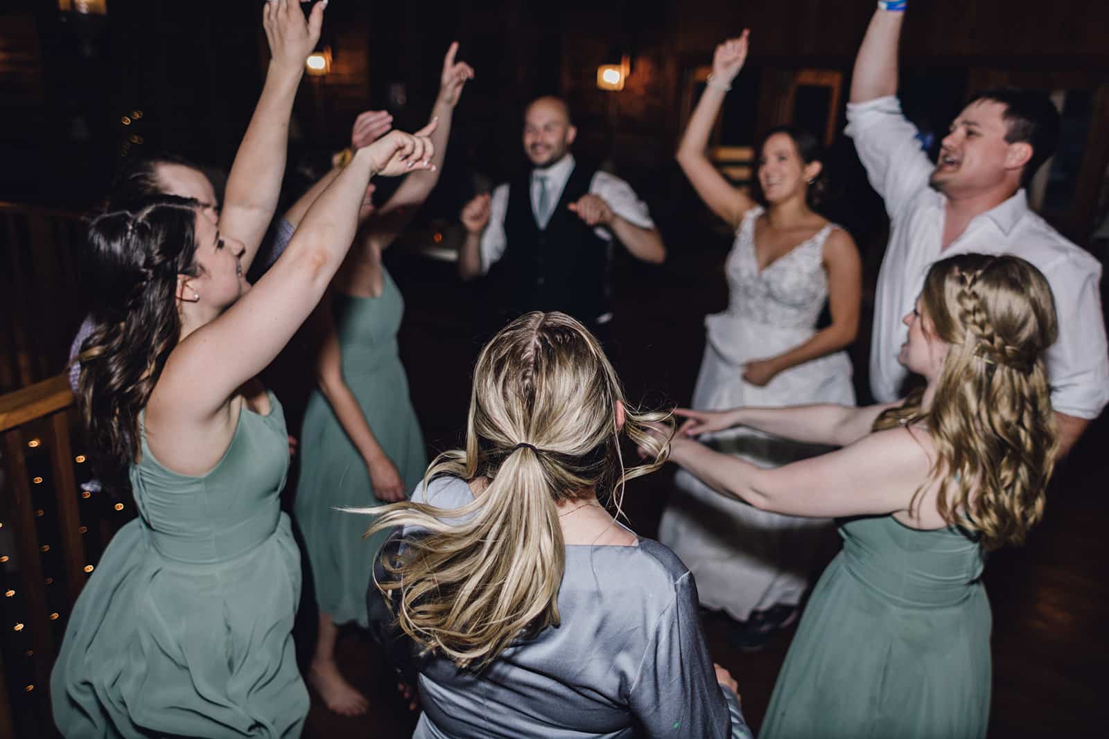 One of the Most Unique Wedding Venues in Minnesota 2 Bridal and groom dancing at reception in our historic round barn.