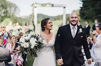 Husband and Wife! at the Best outdoor wedding venue in Minnesota