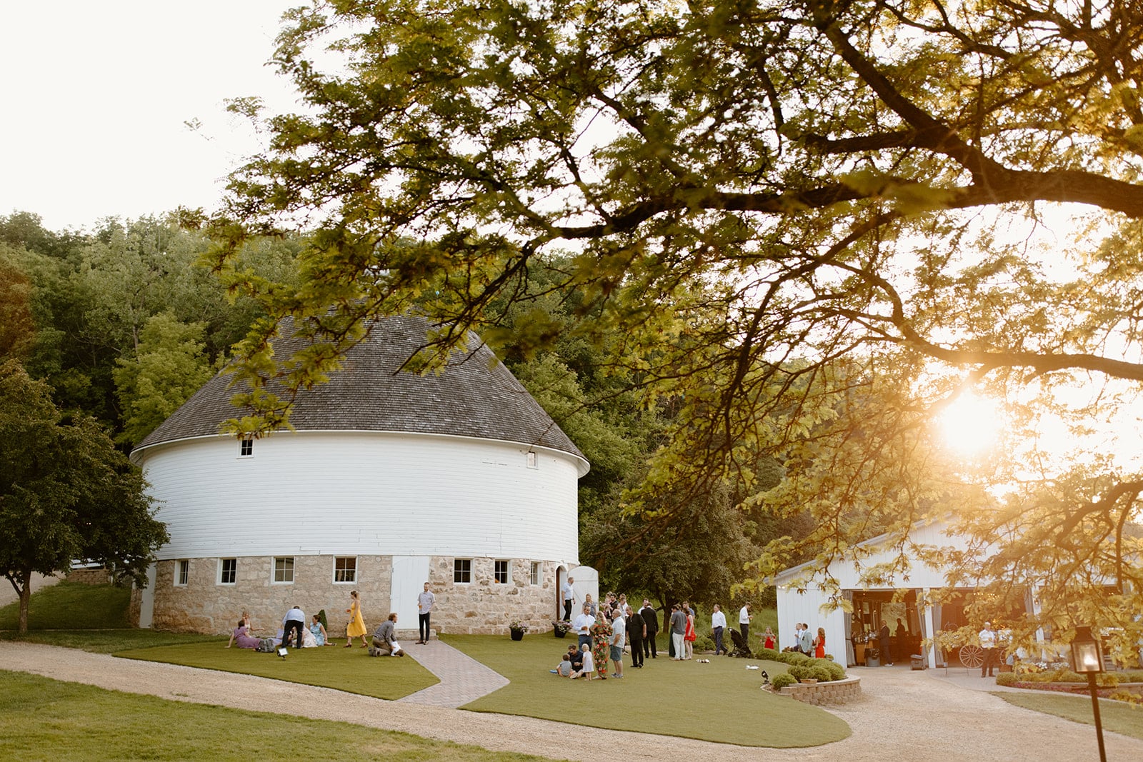 What's Unique about Bed and Breakfast Wedding Venues 1 Our Round Barn sets us apart from other Bed and Breakfast wedding venues